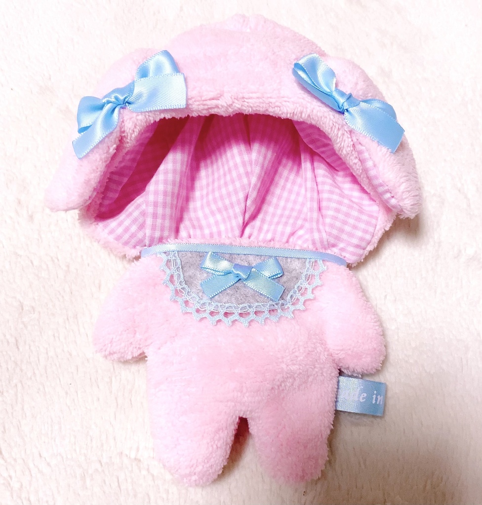 ぬいぐるみ用 BABY着ぐるみ うさ耳 ふわもこ