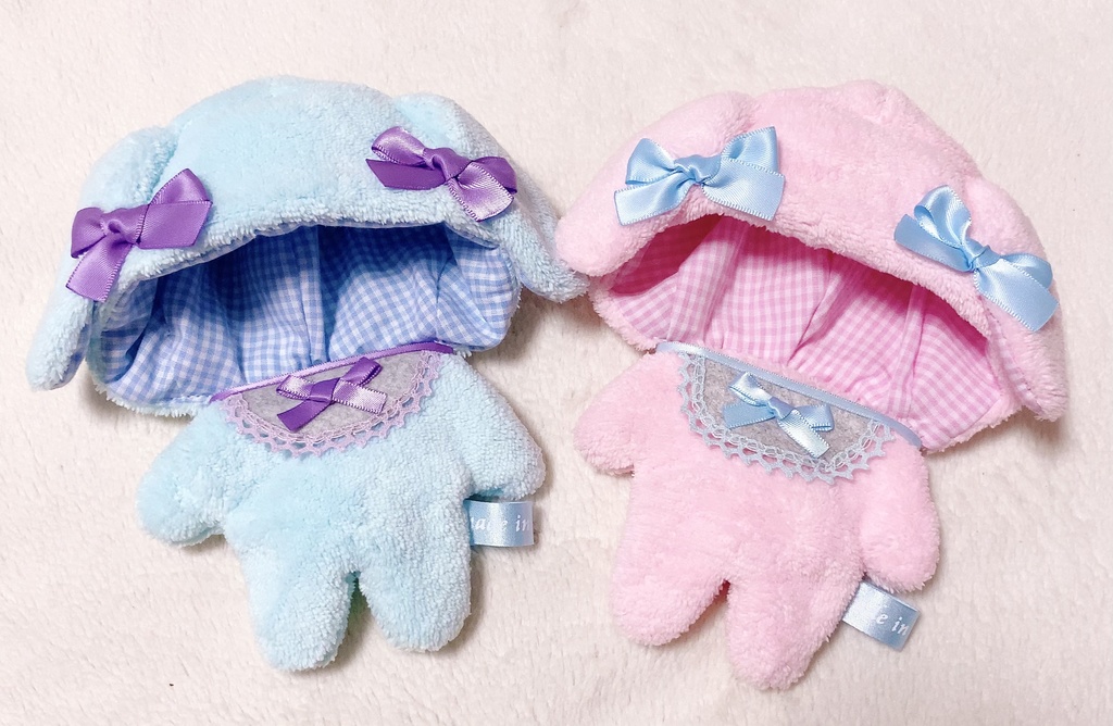 ぬいぐるみ用 BABY着ぐるみ うさ耳 ふわもこ