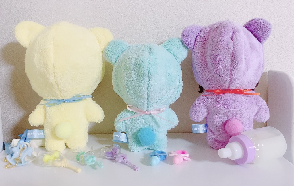 BABY着ぐるみ ふわもこ メルヘンバージョン♡ 新色☆ ぬいぐるみ用 くま耳  衣装