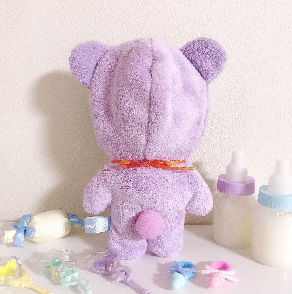 BABY着ぐるみ ふわもこ メルヘンバージョン♡ 新色☆ ぬいぐるみ用 くま耳  衣装