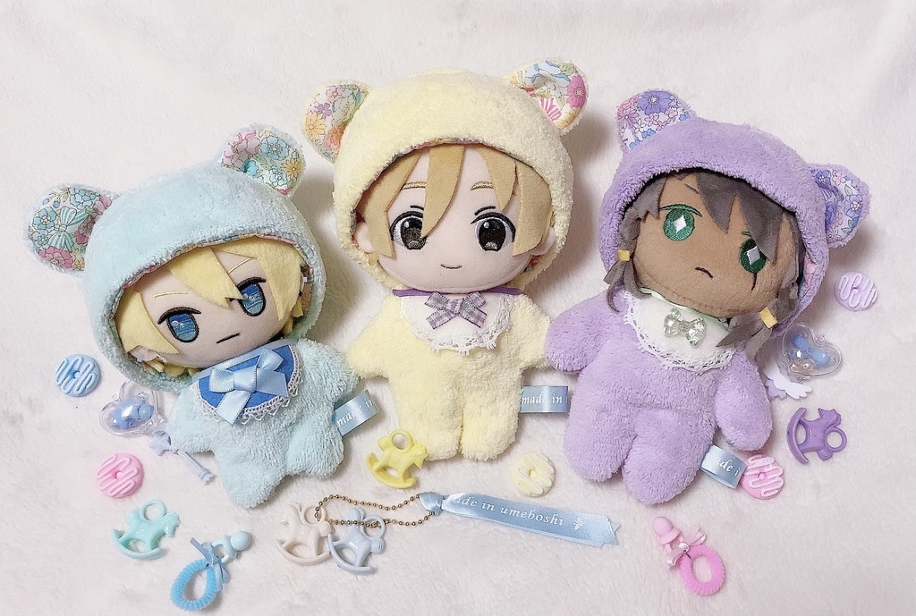 BABY着ぐるみ ふわもこ メルヘンバージョン♡ 新色☆ ぬいぐるみ用 くま耳  衣装