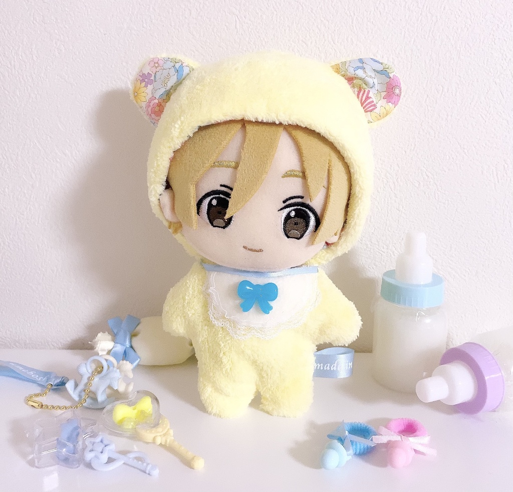 BABY着ぐるみ ふわもこ メルヘンバージョン♡ 新色☆ ぬいぐるみ用 くま耳  衣装