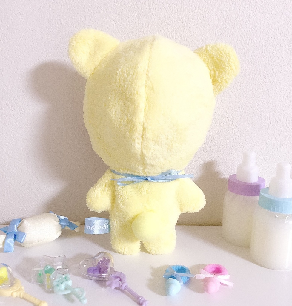 BABY着ぐるみ ふわもこ メルヘンバージョン♡ 新色☆ ぬいぐるみ用 くま耳  衣装