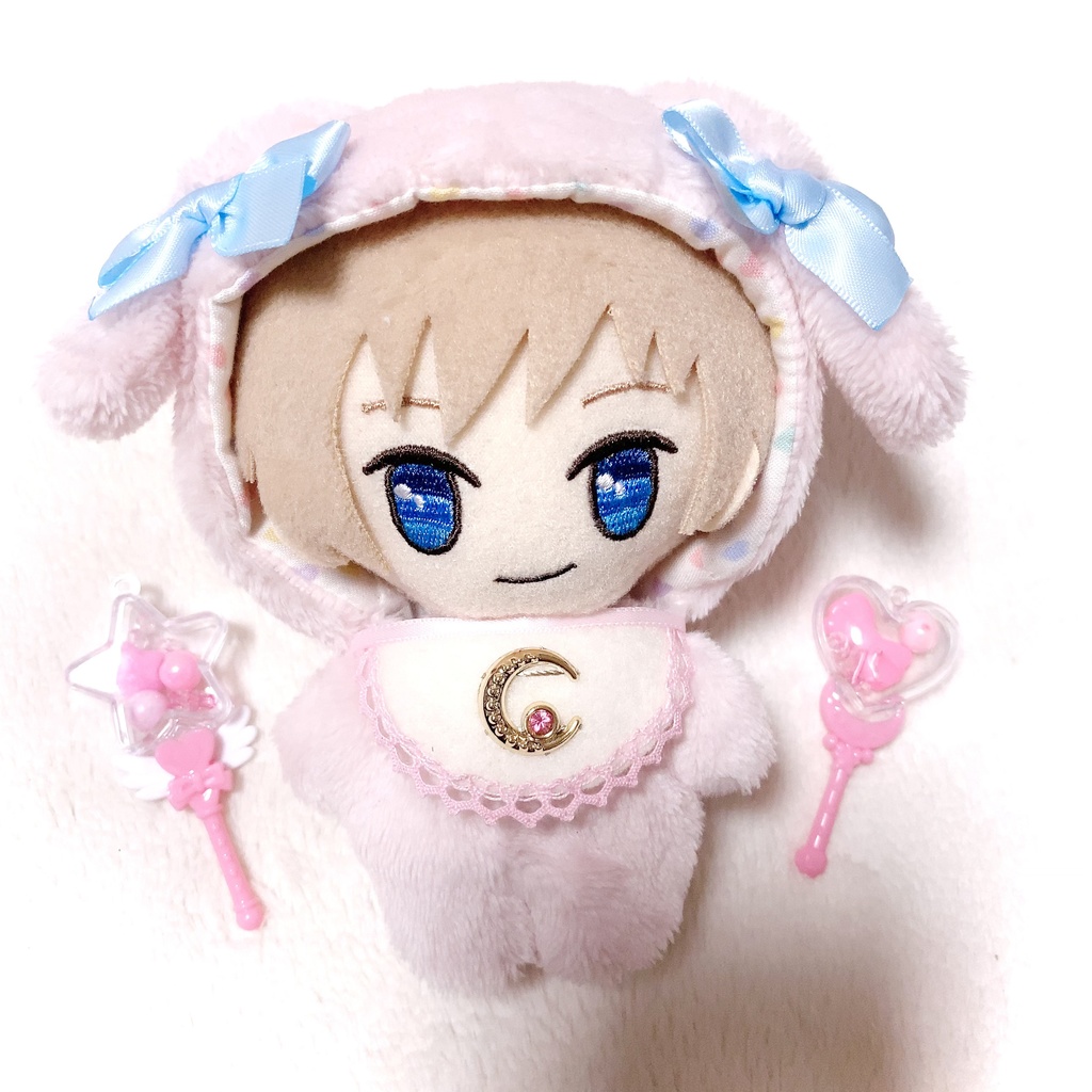 ぬいぐるみ マスコット ぬい用 小物 ガラガラ スタイ おしゃぶり BABYセット03 (商品紹介文のご確認をお願い致します)