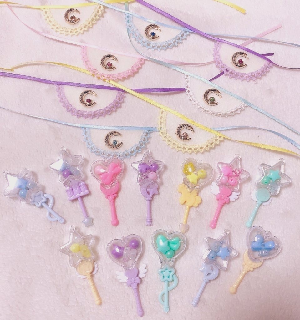 ぬいぐるみ マスコット ぬい用 小物 ガラガラ スタイ おしゃぶり BABYセット03 (商品紹介文のご確認をお願い致します)