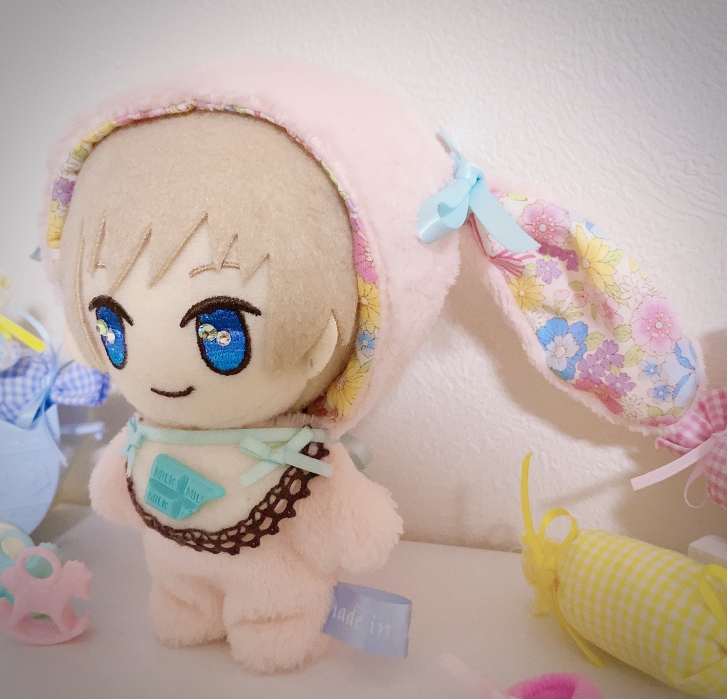 BABY着ぐるみ フローラルブーケ♡ドロップイヤーラビット バージョン