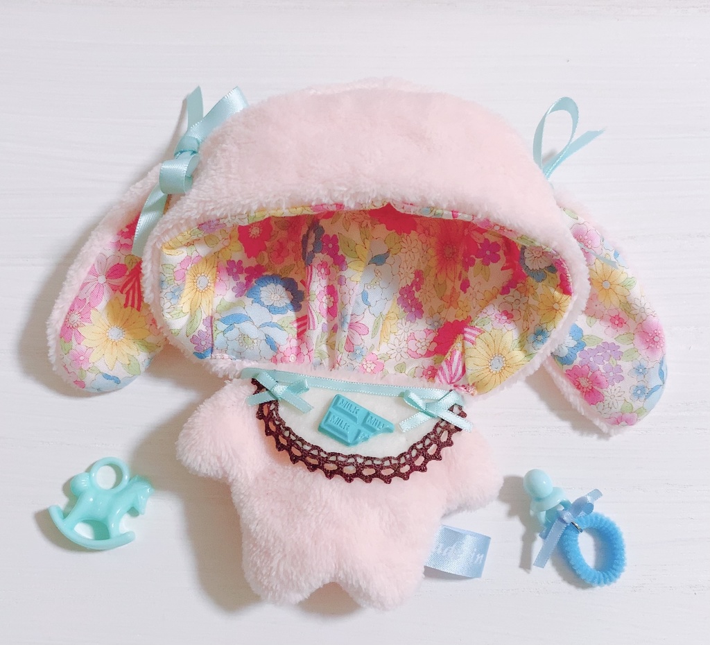 BABY着ぐるみ フローラルブーケ♡ドロップイヤーラビット バージョン