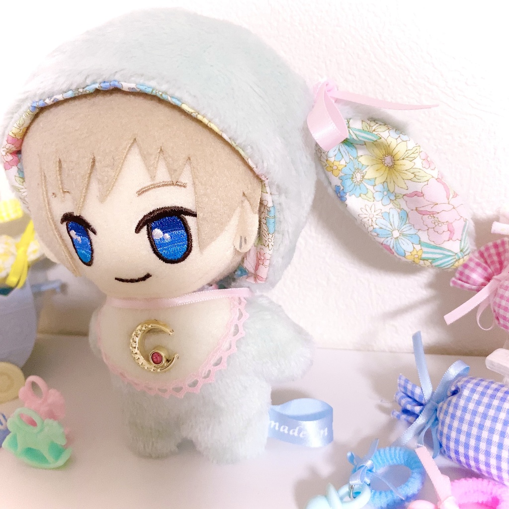 BABY着ぐるみ フローラルブーケ♡ドロップイヤーラビット バージョン