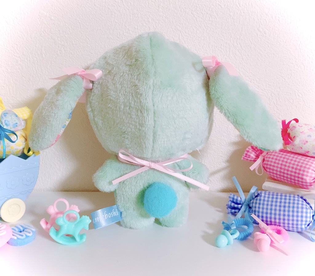 BABY着ぐるみ フローラルブーケ♡ドロップイヤーラビット バージョン