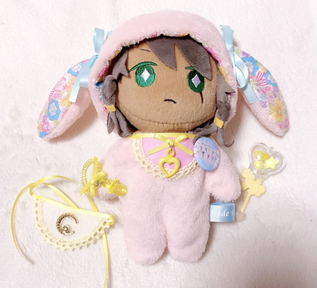 BABY着ぐるみ フローラルブーケ♡ドロップイヤーラビット バージョン
