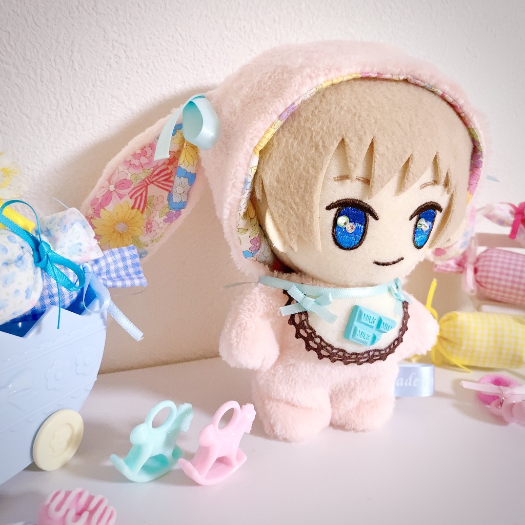 BABY着ぐるみ フローラルブーケ♡ドロップイヤーラビット バージョン