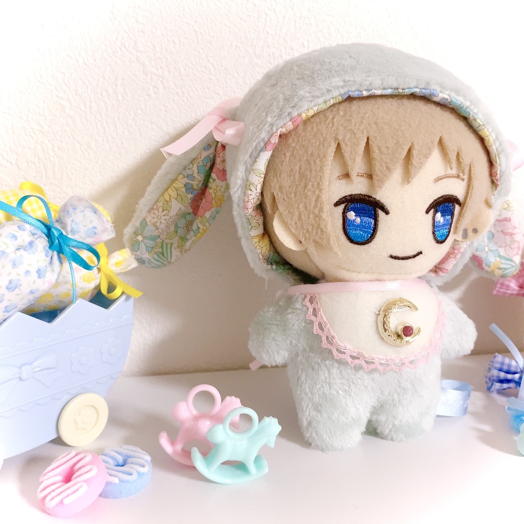 BABY着ぐるみ フローラルブーケ♡ドロップイヤーラビット バージョン