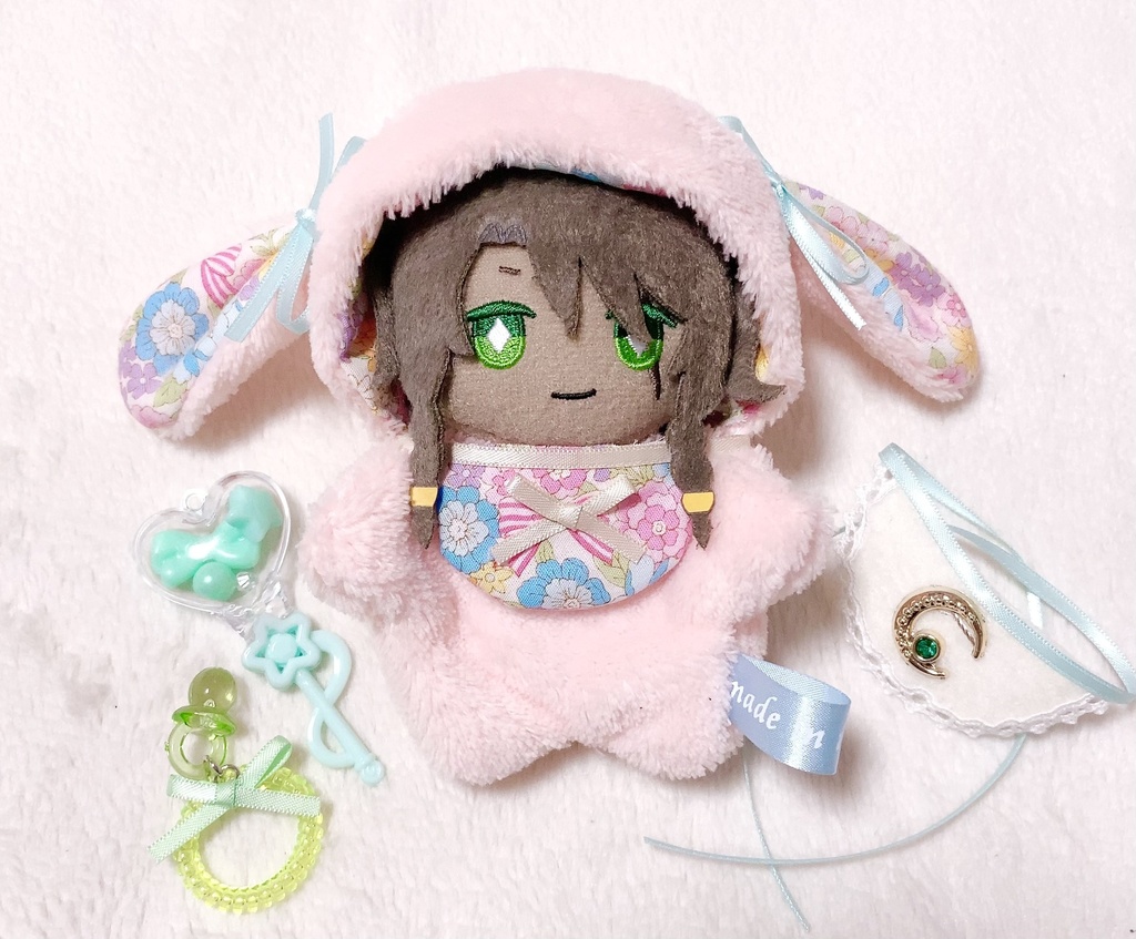 BABY着ぐるみ フローラルブーケ♡ドロップイヤーラビット バージョン