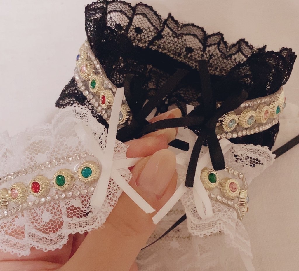 ゴシック・クラシカル ヘッドドレス♡HappyHalloween エプロン