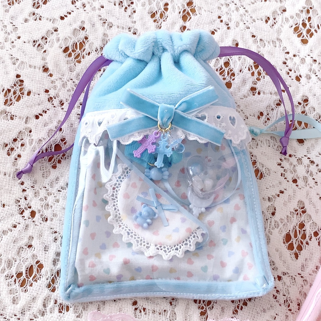 おしゃれ♡痛バッグ~お花とリボンと王子様といつも一緒♡巾着~