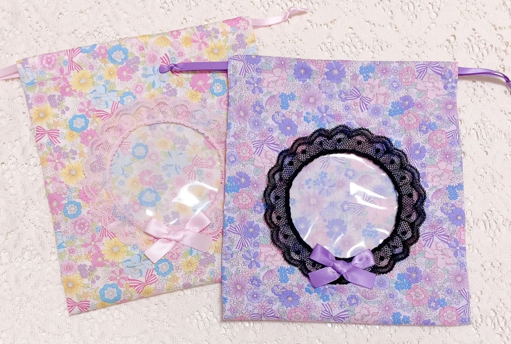 おしゃれ♡痛バッグ~お花とリボンと王子様といつも一緒♡巾着~