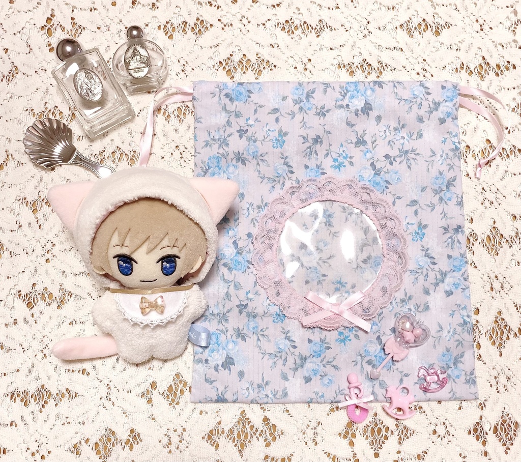 おしゃれ♡痛バッグ~お花とリボンと王子様といつも一緒♡巾着~