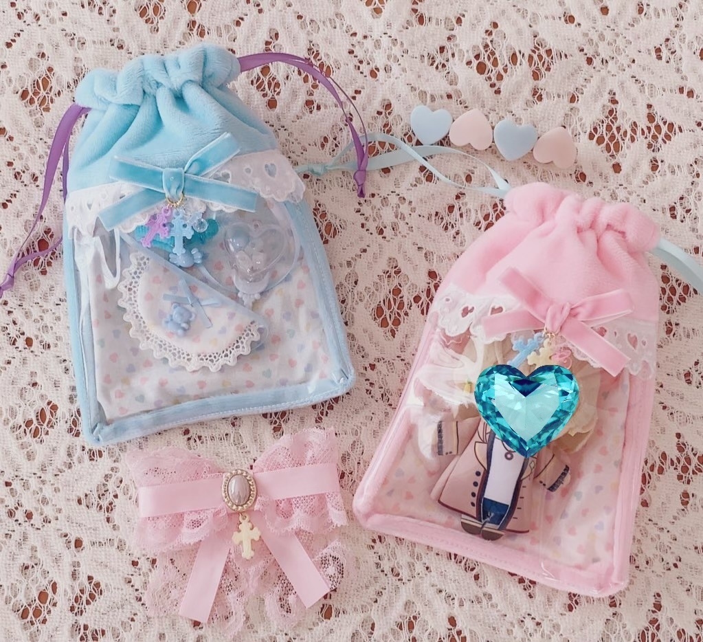 おしゃれ♡痛バッグ~お花とリボンと王子様といつも一緒♡巾着~