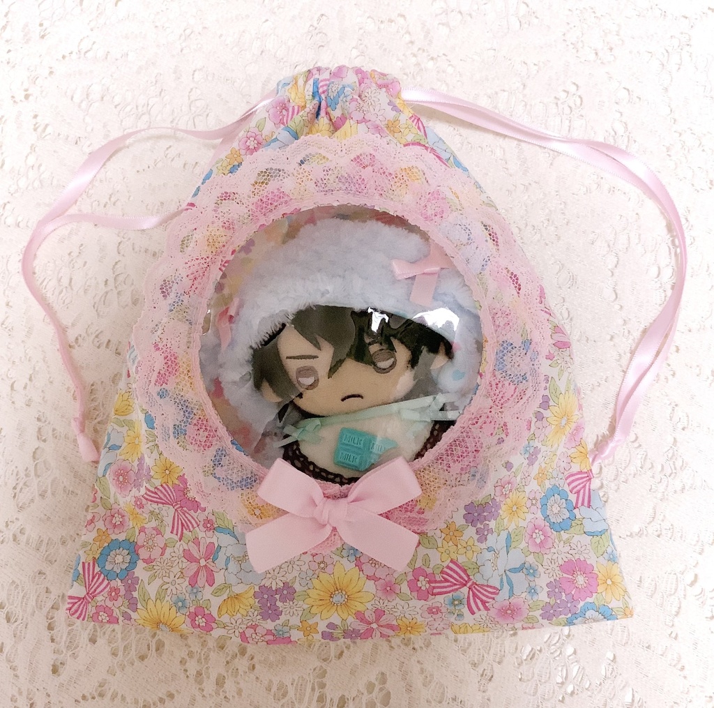 おしゃれ♡痛バッグ~お花とリボンと王子様といつも一緒♡巾着~