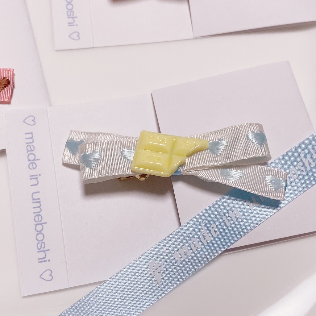 Happy sweets アクセサリー~チョコリボンクリップ・マカロンカラーリング