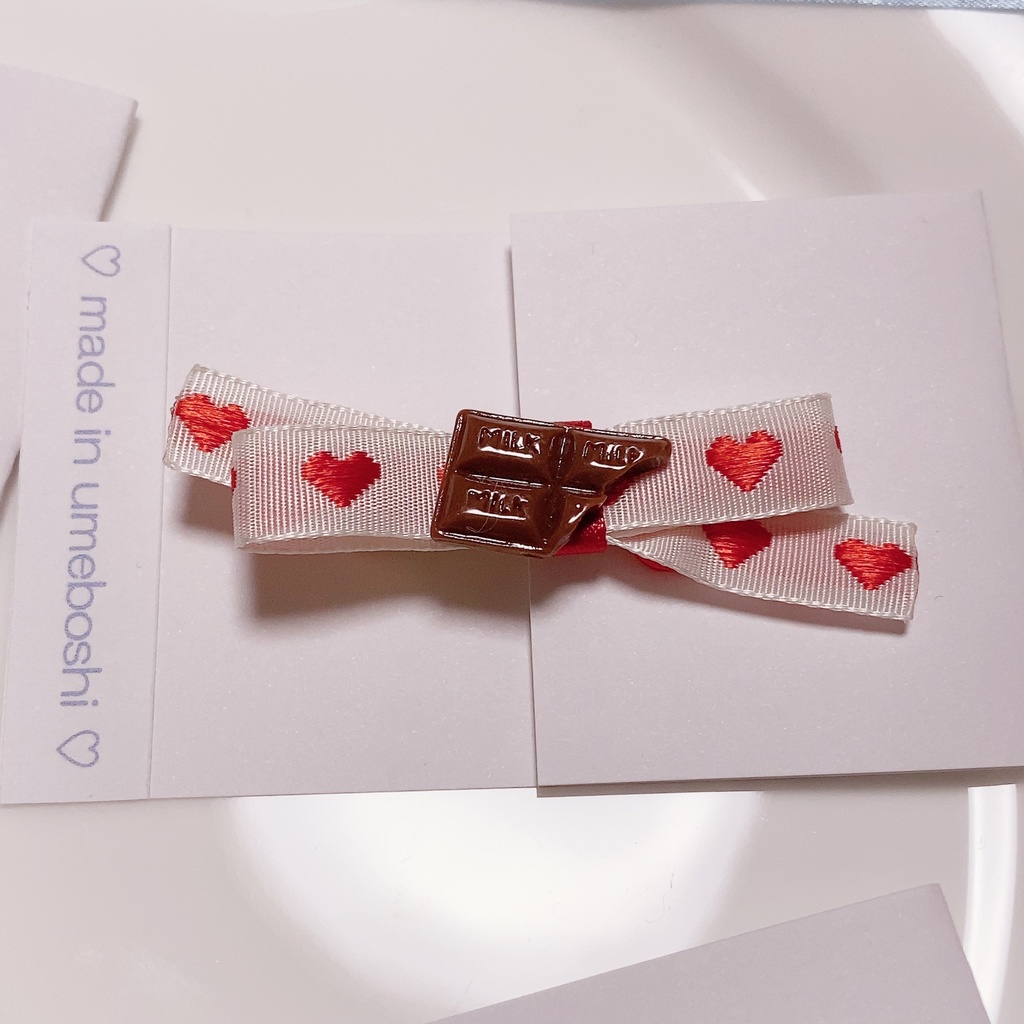 Happy sweets アクセサリー~チョコリボンクリップ・マカロンカラーリング