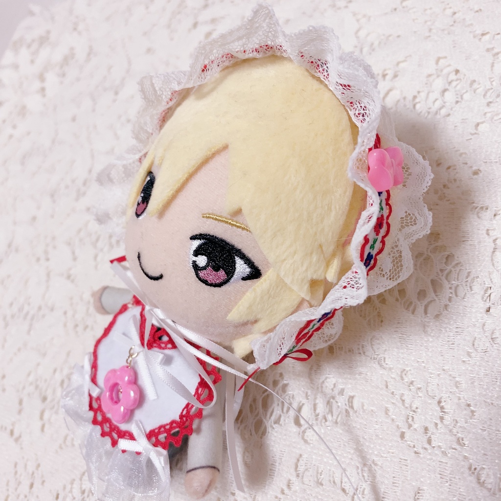 お花のヘッドドレスとハートのエプロンのかわいいお花の妖精さんセット