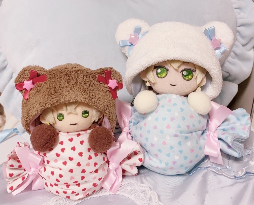 ボンボン♡ヌヌース ~飴玉とくまさんの着ぐるみ風ぬいぐるみスタンド~