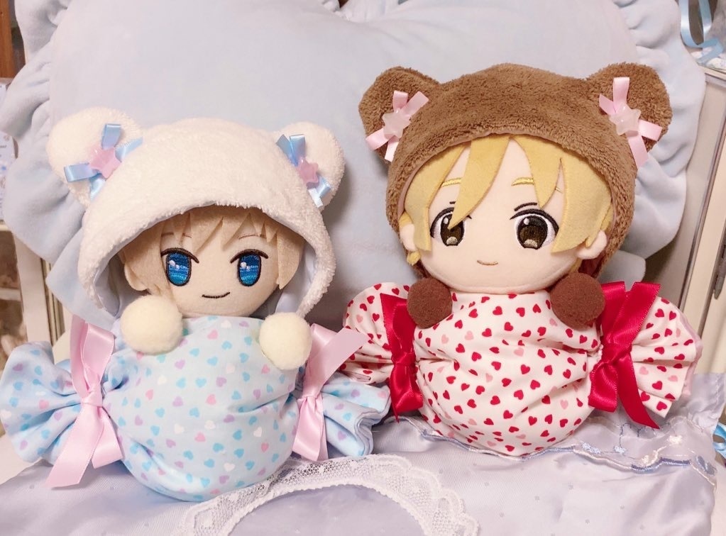 ボンボン♡ヌヌース ~飴玉とくまさんの着ぐるみ風ぬいぐるみスタンド~