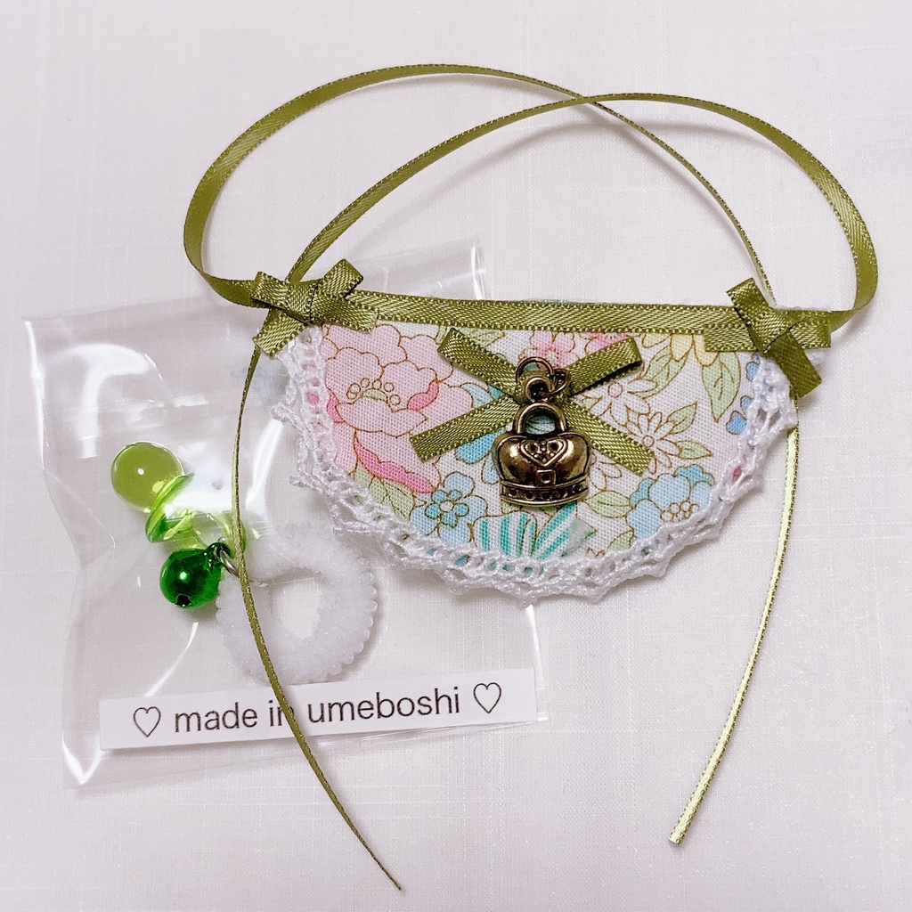 お楽しみ♡BABYセット ガチャ ~ぬいぐるみ マスコット 人形用 スタイ・おしゃぶり のセット~ 第2弾!スイーツバージョン♡