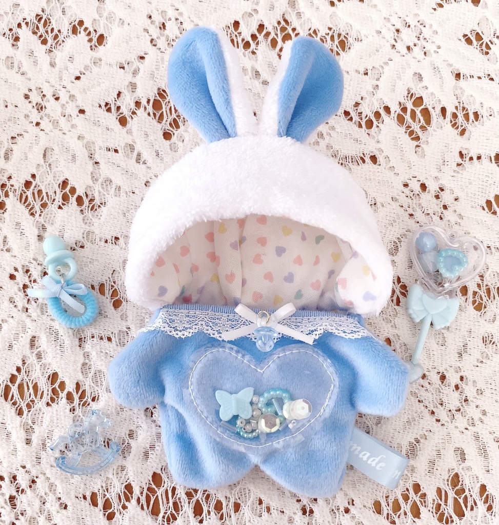 BABY着ぐるみ ♡ハートシェイカー ラビット パステル
