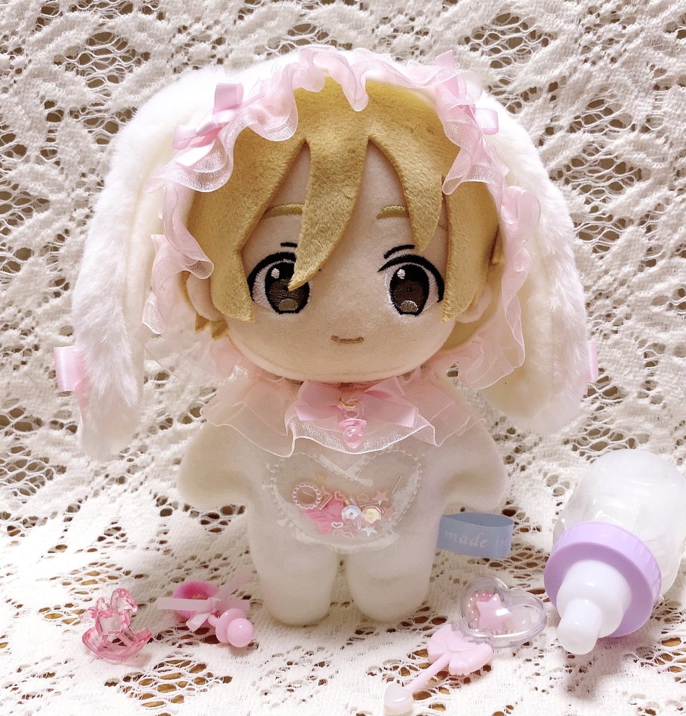 Angel♡BABY ロンパース ハートシェイカー 垂れ耳うさ ミルキー