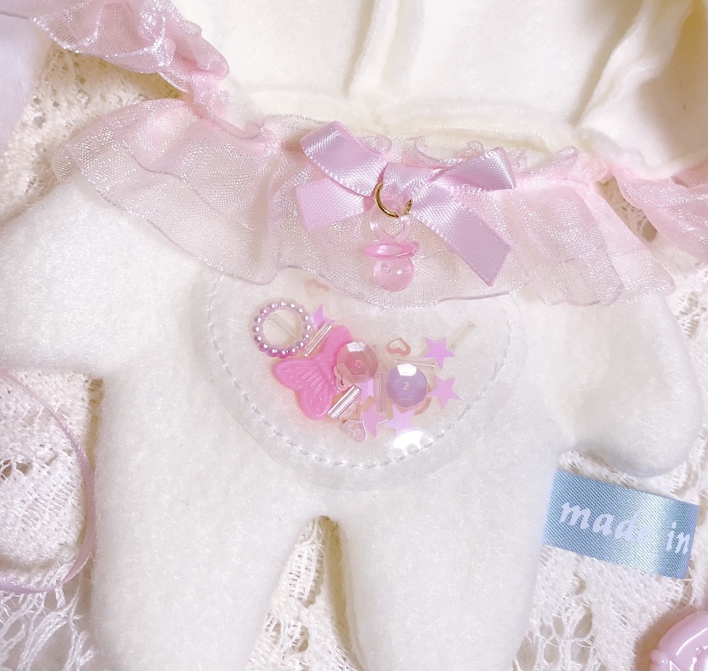 Angel♡BABY ロンパース ハートシェイカー 垂れ耳うさ ミルキー