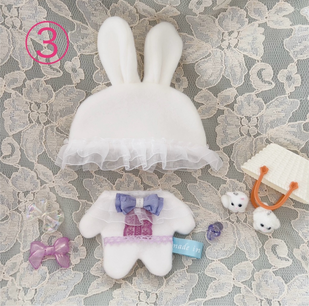 2026 New Collections うさ耳帽子とお洋服のセット