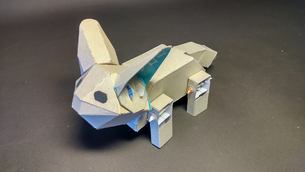 フェネックロボット紙工作