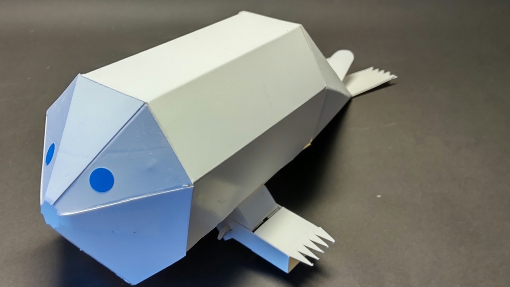 ゴマアザラシロボット紙工作