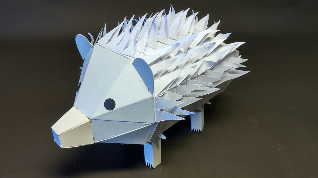 ハリネズミロボット紙工作