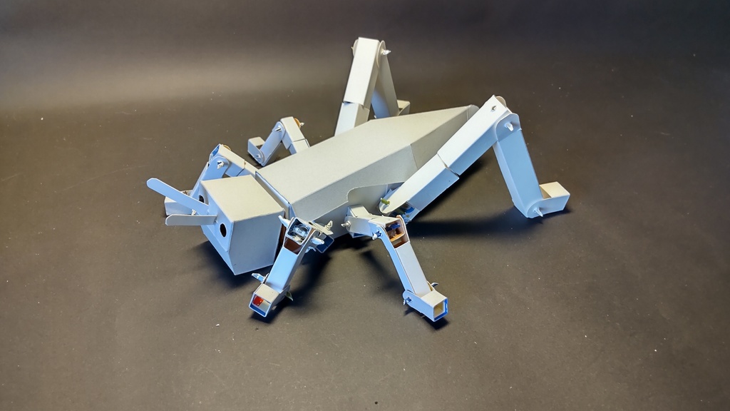 トノサマバッタロボット紙工作
