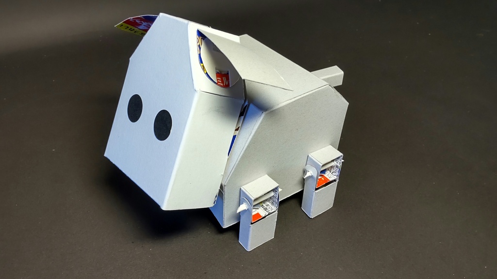 イヌロボット紙工作