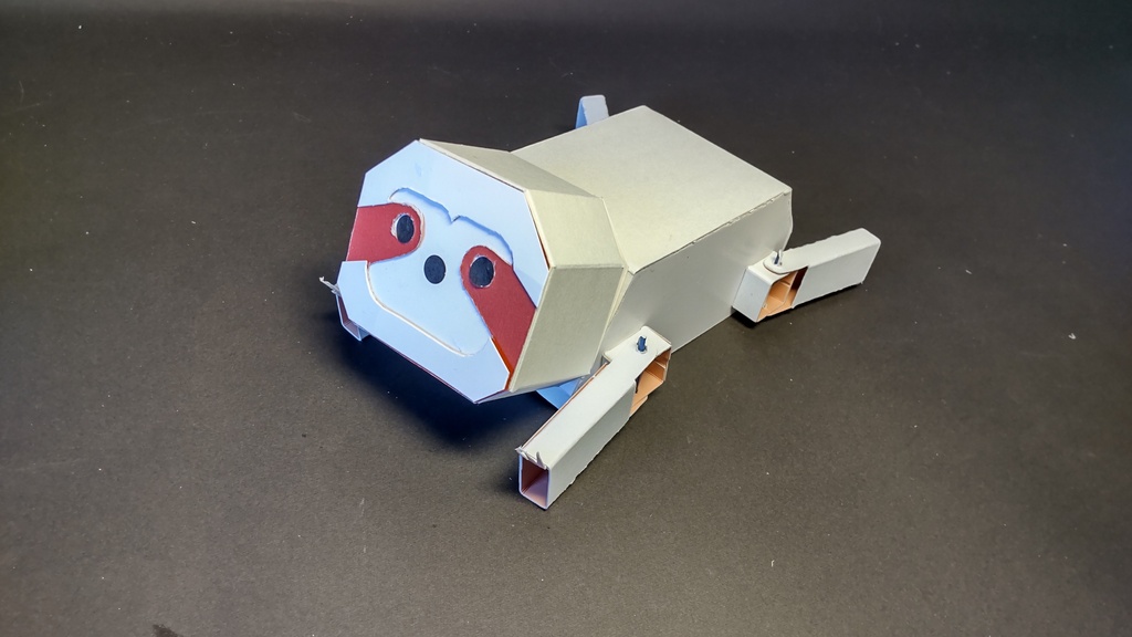 ナマケモノロボット紙工作