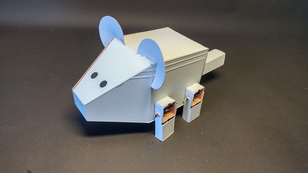 ネズミロボット紙工作