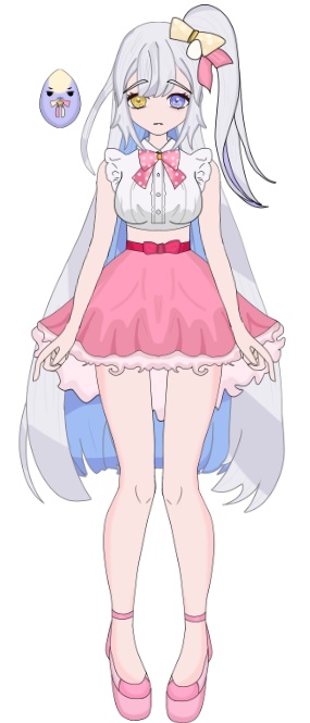Free vtuber model "Eggu"