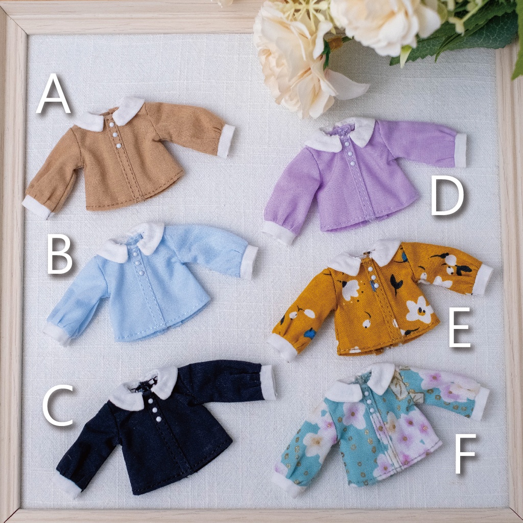 【オビツ11‧1/12ドール】ランタンスリーブブラウス