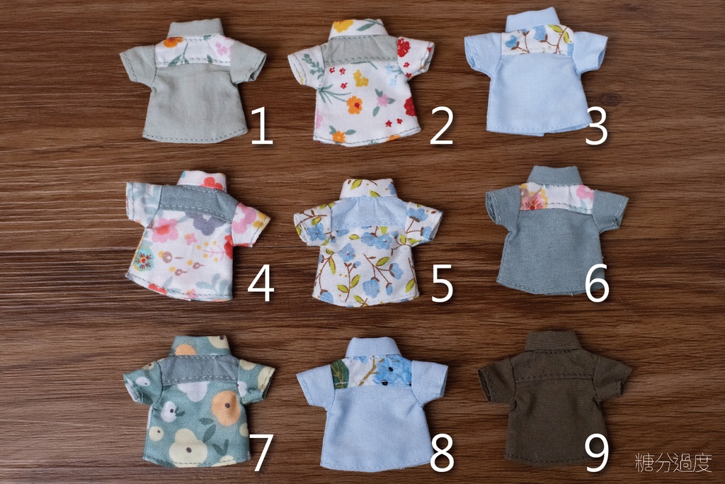 【オビツ11‧1/12ドール】花柄シャツ