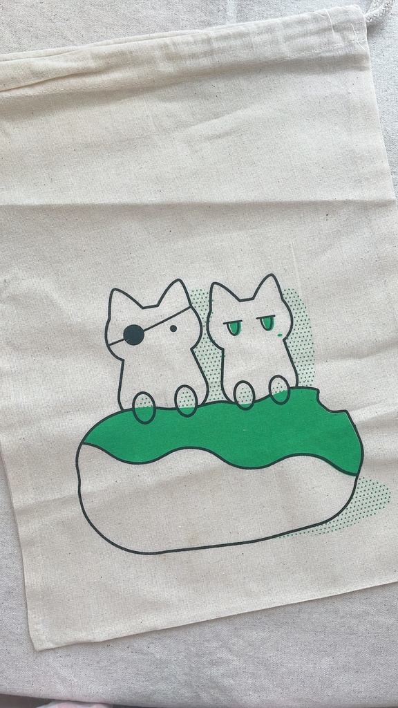 ねこみつくりずんだ餅巾着