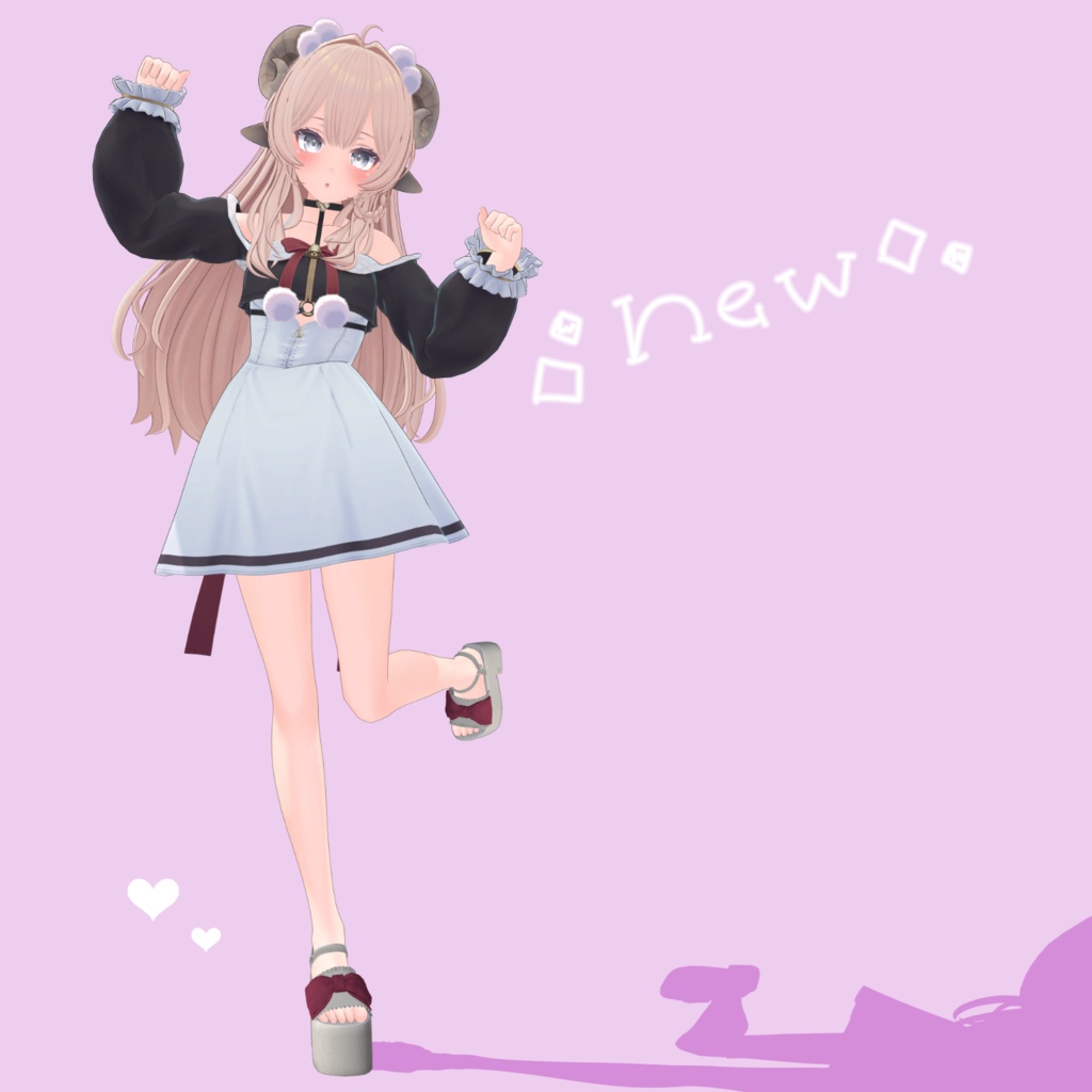 【♡6アバター対応♡】 RibbonSandal