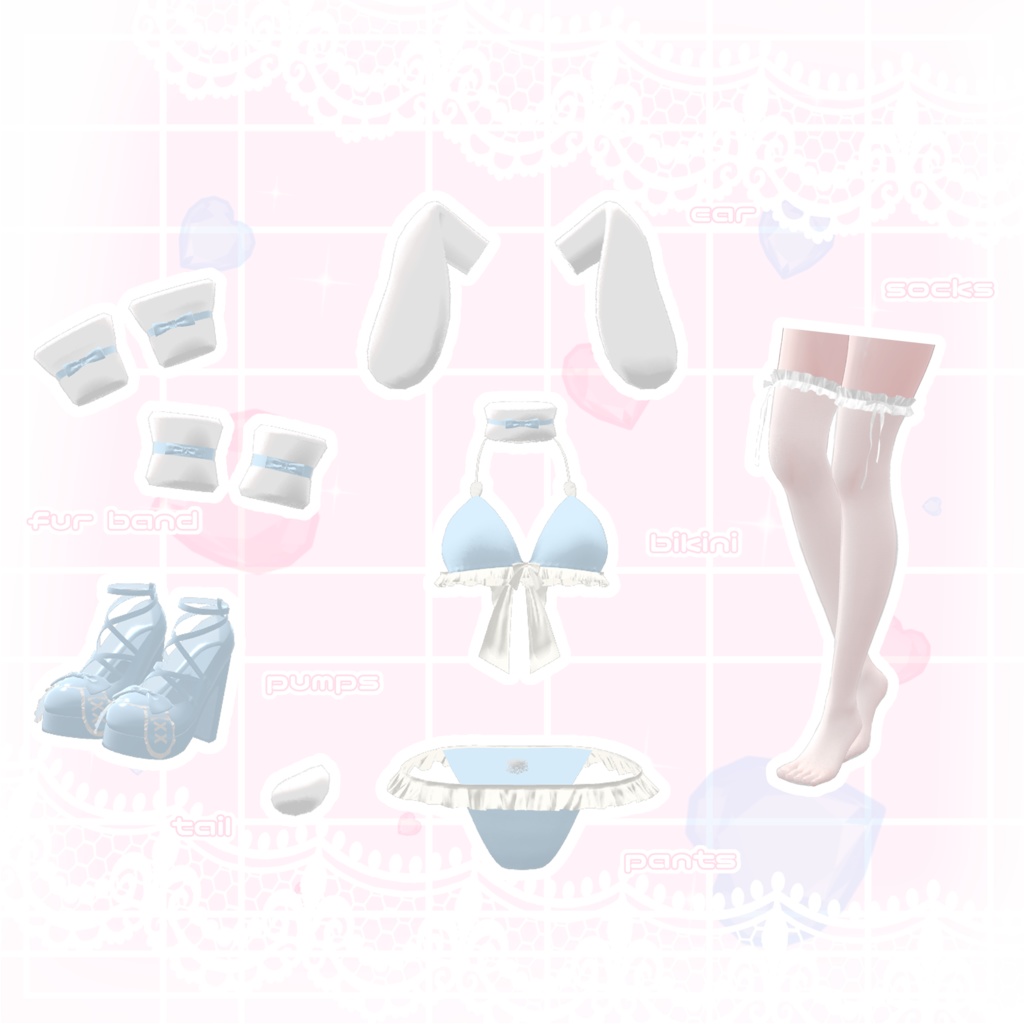 《3アバター対応》Lovely Rabbit 🐇💖