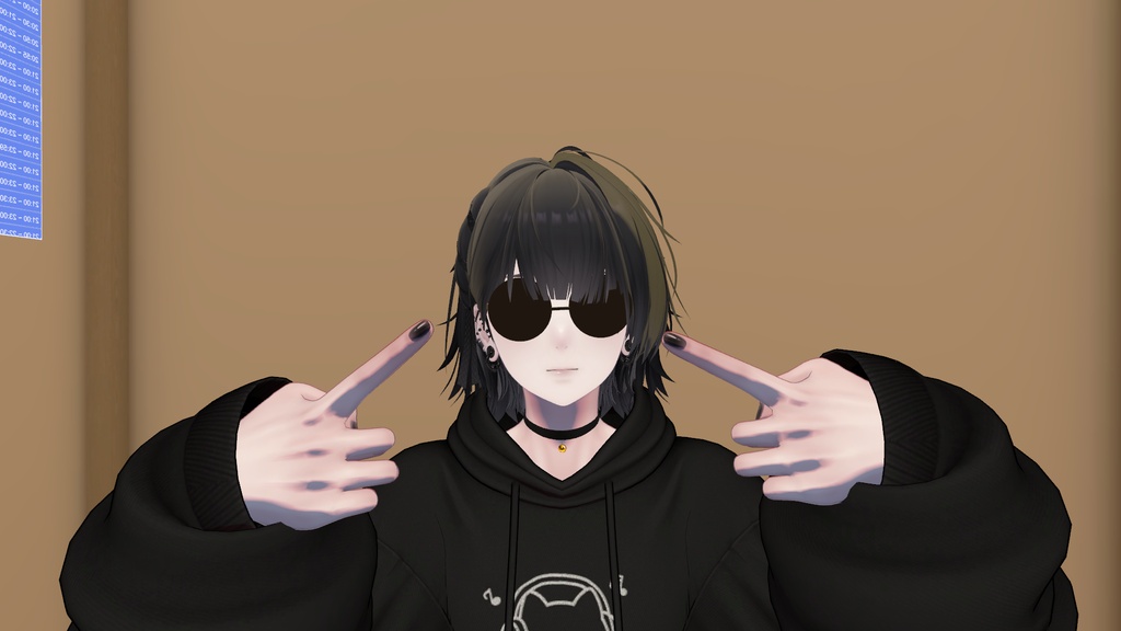 黒いシンプルグラサン