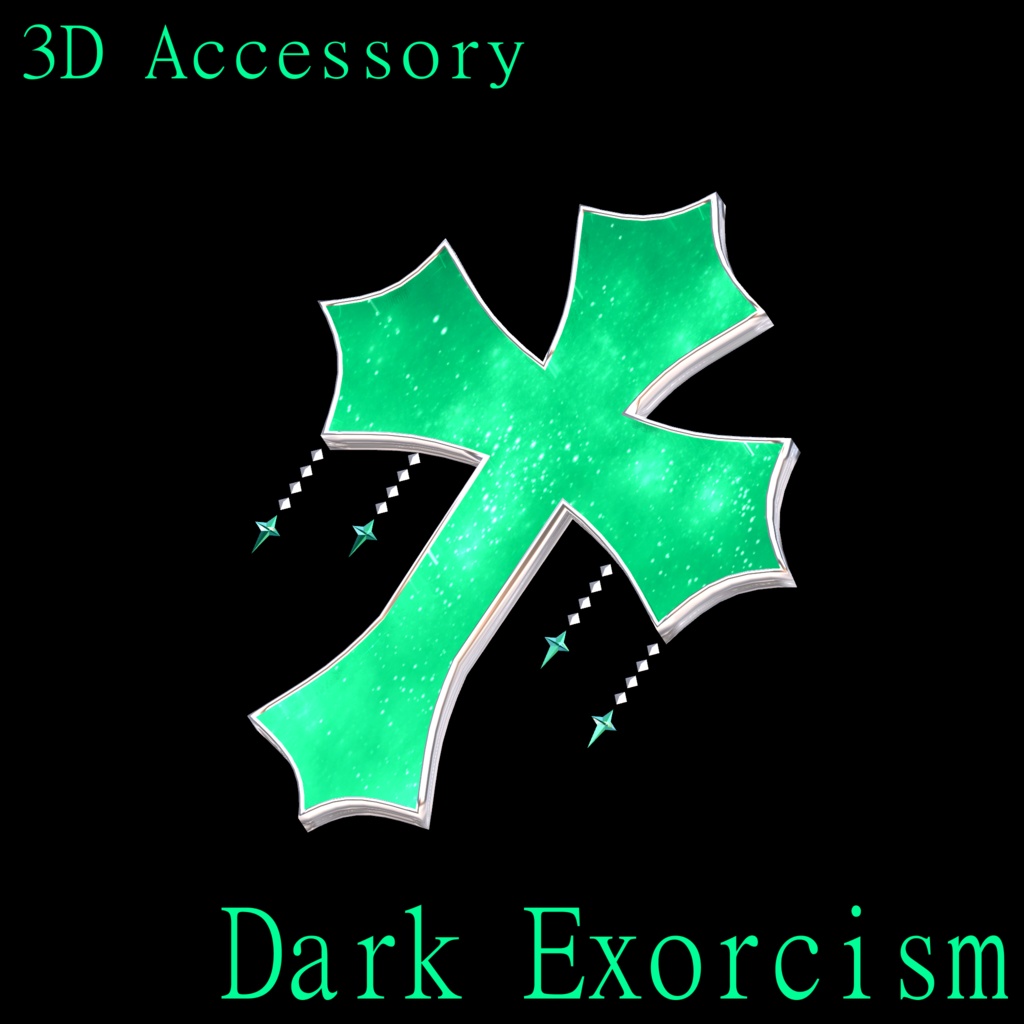 『Dark Exorcism』VRChat想定 髪飾り