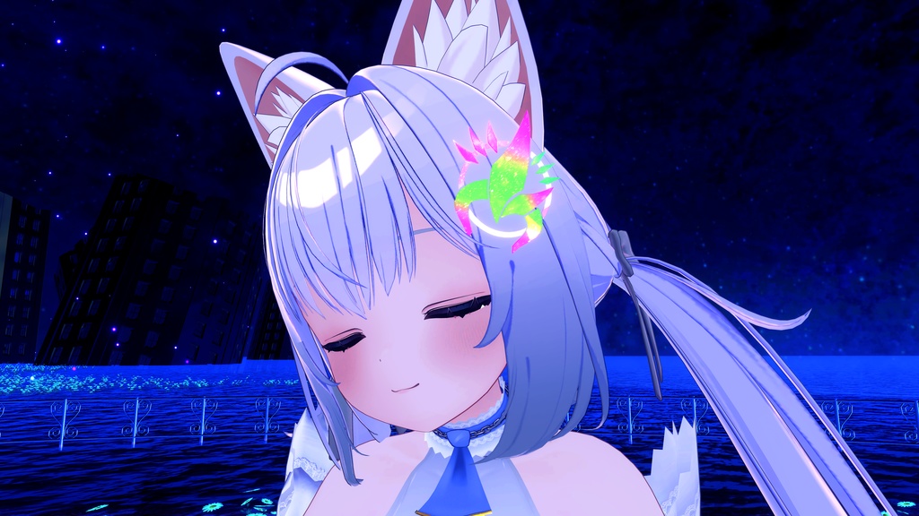 『ヘイローバッジ02』VRChat想定 髪飾り