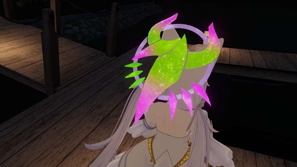 『ヘイローバッジ02』VRChat想定 髪飾り